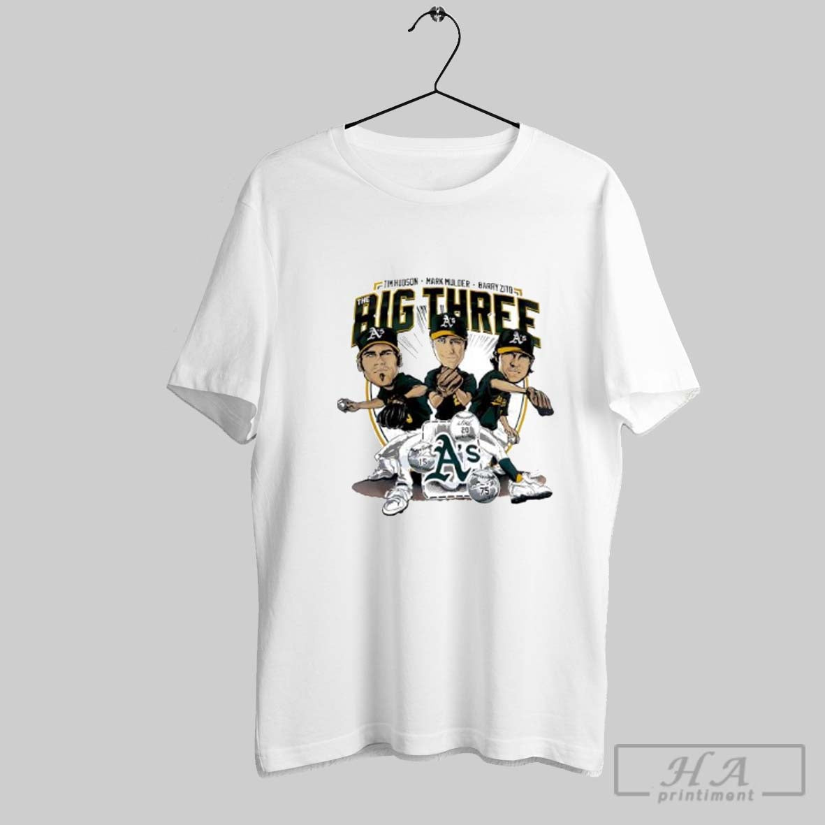 Official The Big Three Tim Hudson Mark Mulder Barry Zito Cartoon