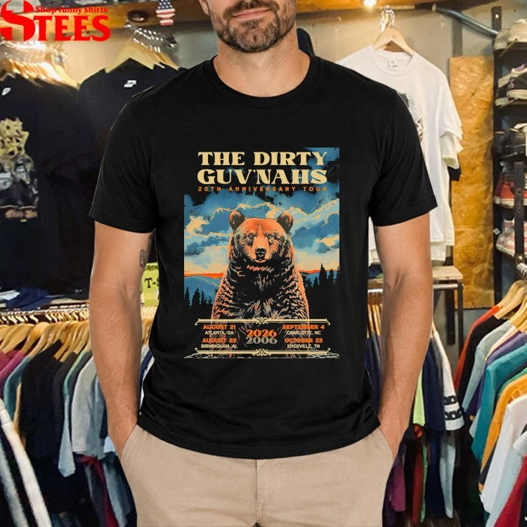 The Dirty Guv’nahs 20th Anniversary 2026 Tour Bear T-Shirts