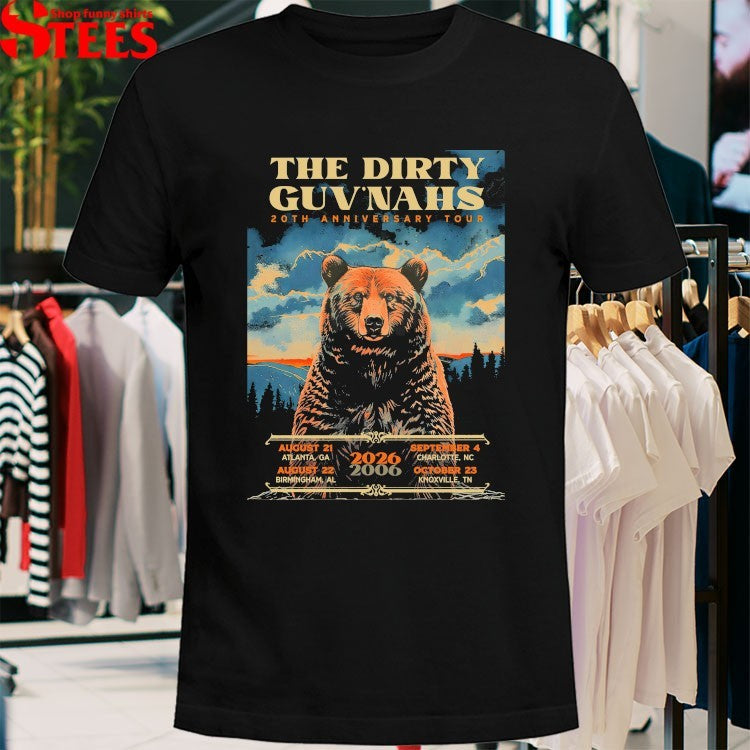 The Dirty Guv’nahs 20th Anniversary 2026 Tour Bear T-Shirts