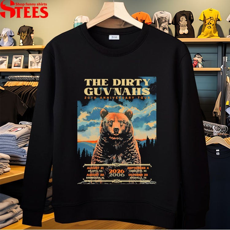 The Dirty Guv’nahs 20th Anniversary 2026 Tour Bear T-Shirts