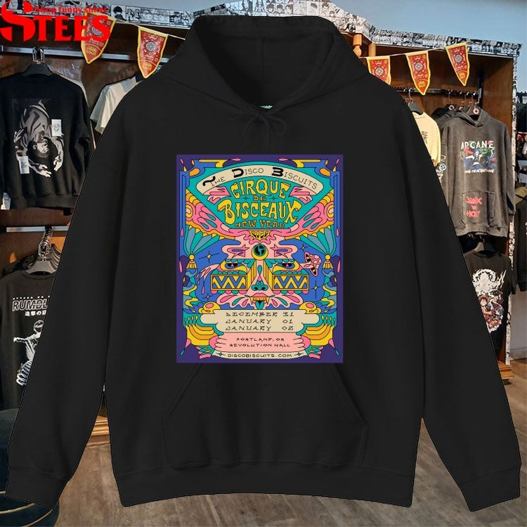 The Disco Biscuits Cirque De Bisceaux New Year Psychedelic Jam 2026 T-shirts