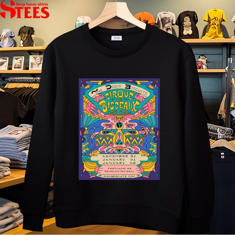 The Disco Biscuits Cirque De Bisceaux New Year Psychedelic Jam 2026 T-shirts