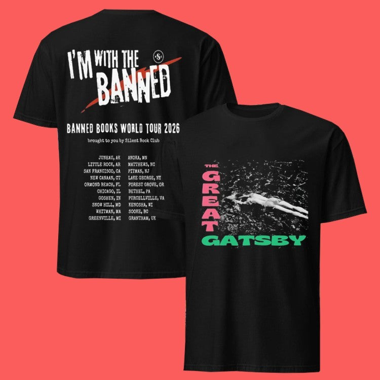 The Great Gatsby I’m With The Banned Banned Books World Tour 2026 T-Shirts