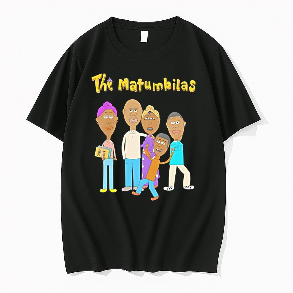 Official The Matumbilas Family Cartoon Conspiracy Book Funny Animated T Shirts