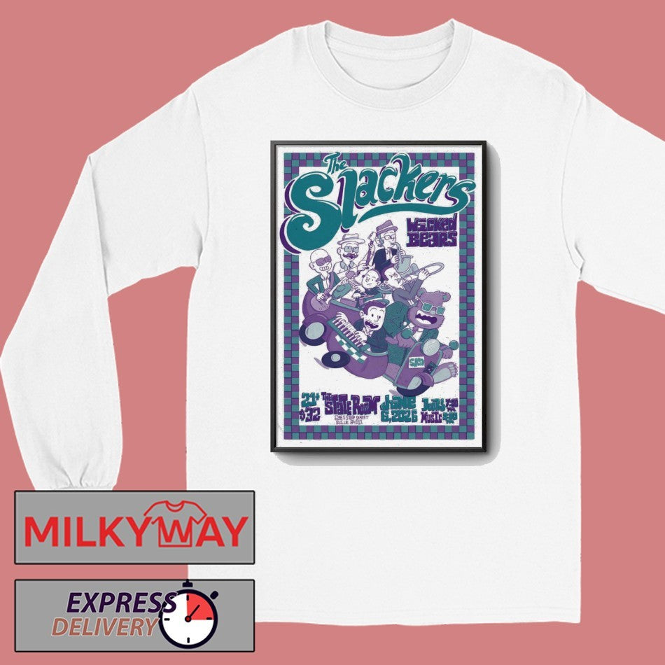 The Slackers Jun 6 2026 The State Room in Salt Lake City UT Poster shirt