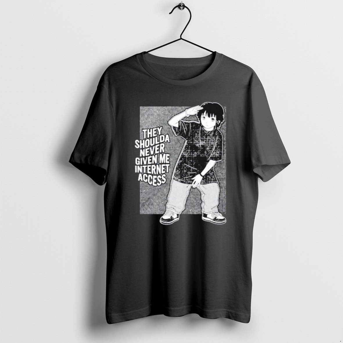 Official They Shoulda Never Given Me Internet Access T-Shirts, Hoodie, Sweatshirt | PureTeeCo.com