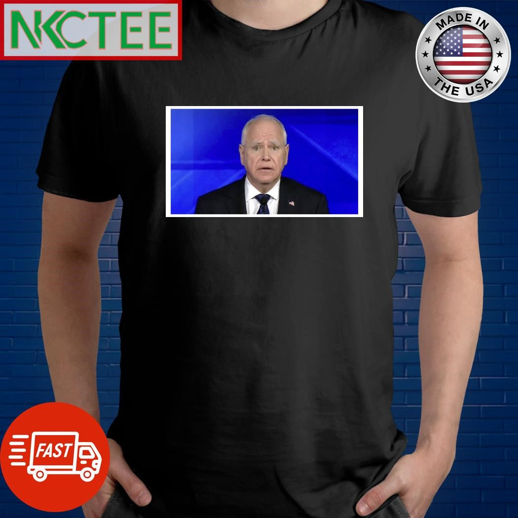 Official Tim Walz looked worried shirt
