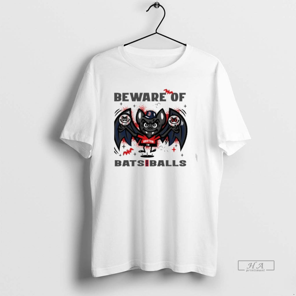 Official Trendy Boston Red Sox Beware Of Bats And Balls October Halloween