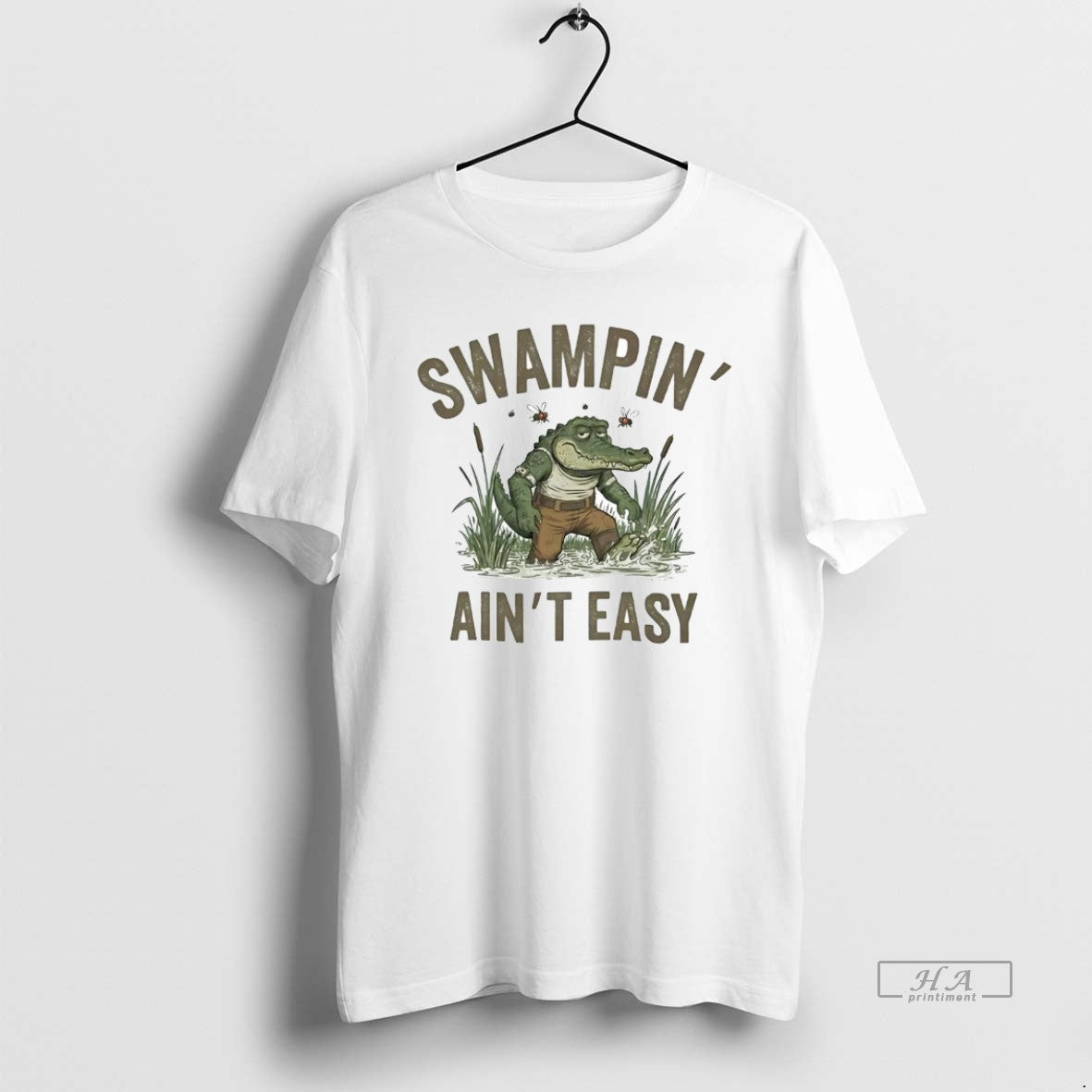 Official Trendy Louisiana Gator Swampin Aint Easy