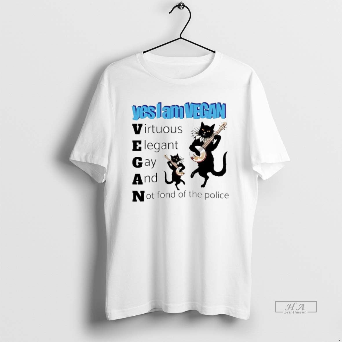 Official Trendy Yes I Am Vegan Virtuous Elegant Gay And Not Fond Of The Police