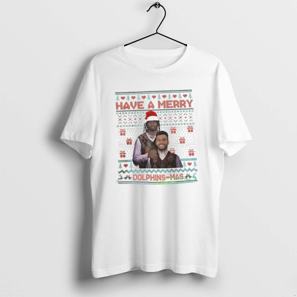 Official Tua Tagovailoa And Tyreek Hill Miami Dolphins Step Brothers Have A Merry Dolphins Mas T-Shirts, Hoodie, Sweatshirt