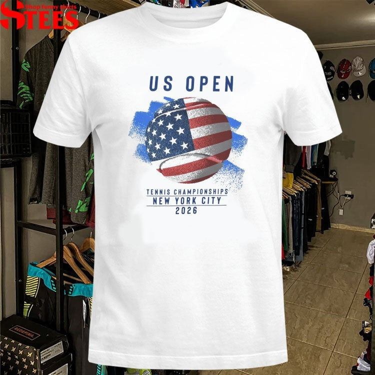 US Open 2026 Ball NYC American Flag T-Shirts