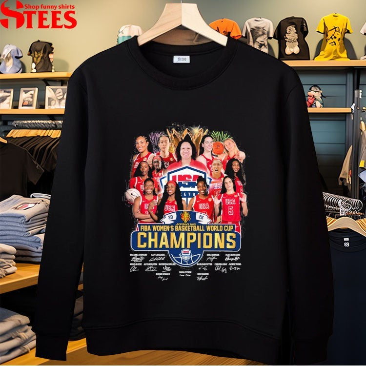 USA FIBA Women’s Basketball World Cup Germany 2026 Signatures T-Shirts