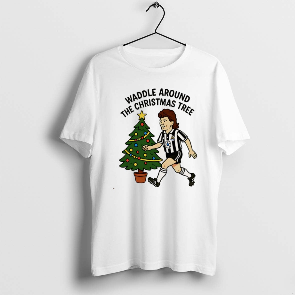 Official Waddle Around The Christmas Tree Newcastle Christmas T-Shirts, Hoodie, Sweatshirt | PureTeeCo.com