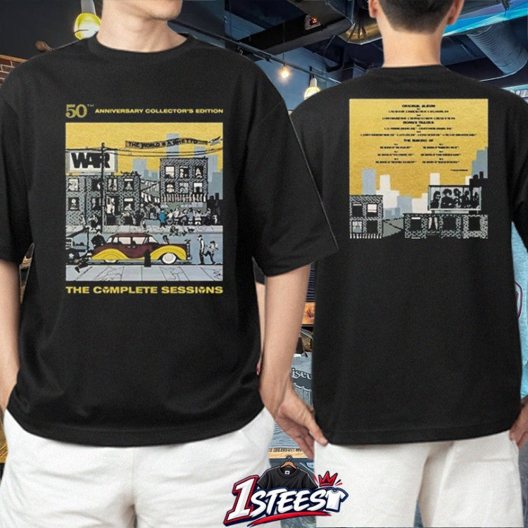 War The Complete Sessions The World Is A Ghetto 50th Anniversary Collector’s Edition T-shirts