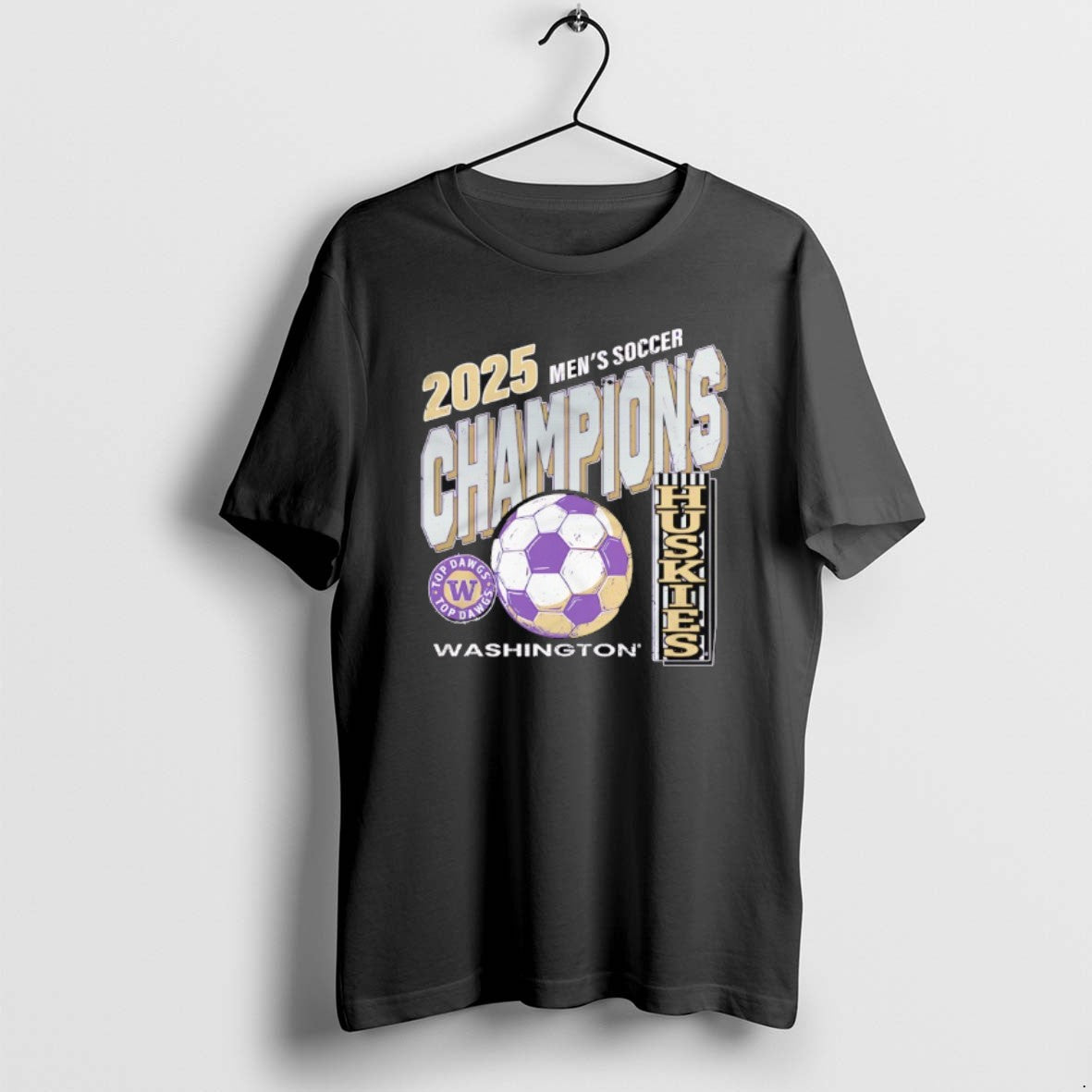 Official Washington Huskies Mens Soccer 2025 Champions T-Shirts, Hoodie, Sweatshirt | PureTeeCo.com