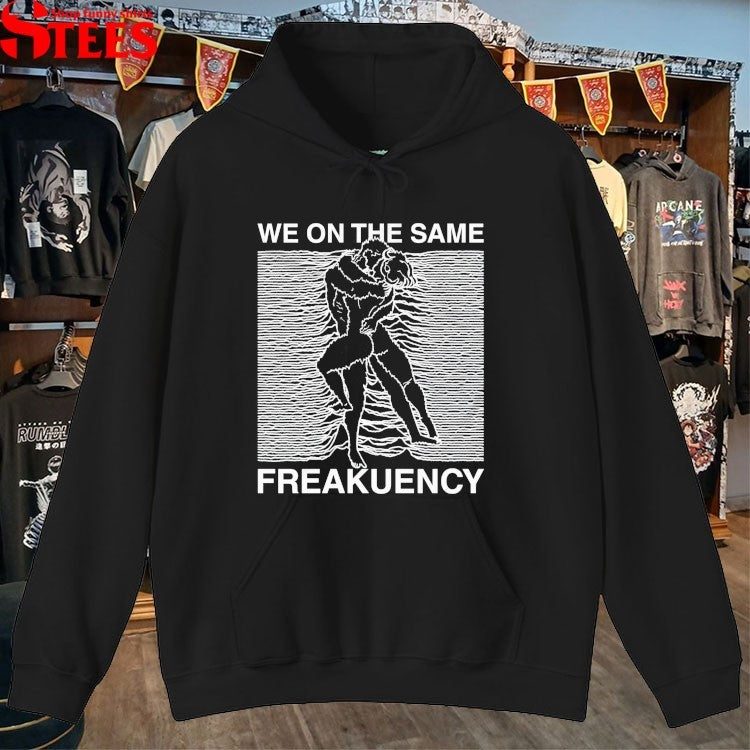 We On The Same Freakuency Unknown Pleasures T-shirts