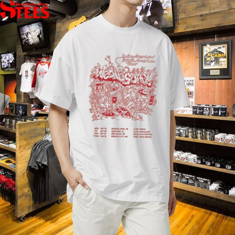 Wednesday Band Latin America South America Tour 2026 T-Shirts