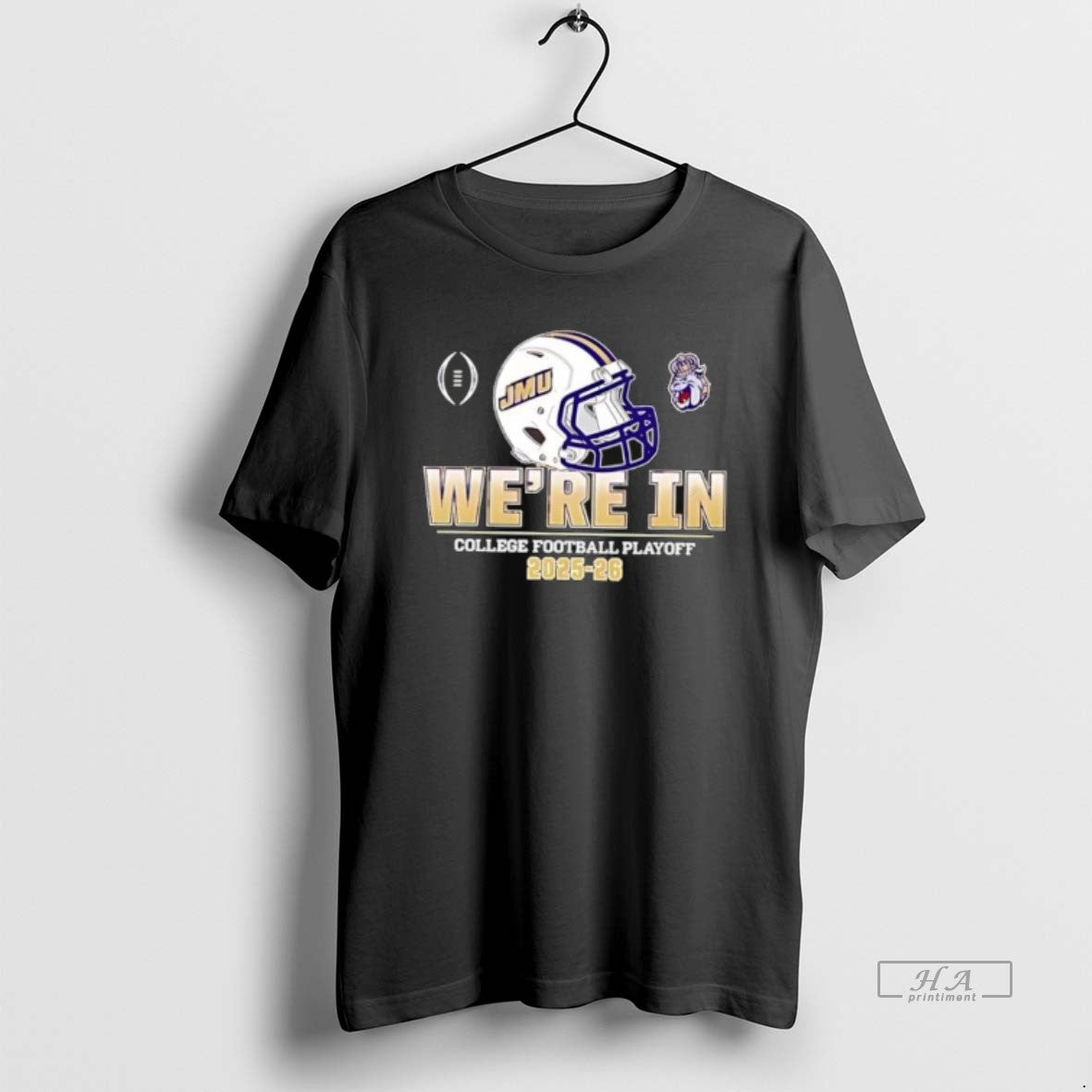 Official Were In College Football Playoff 2025 2026 James Madison Dukes Helmet T-Shirts, Hoodie, Sweatshirt | PureTeeCo.com