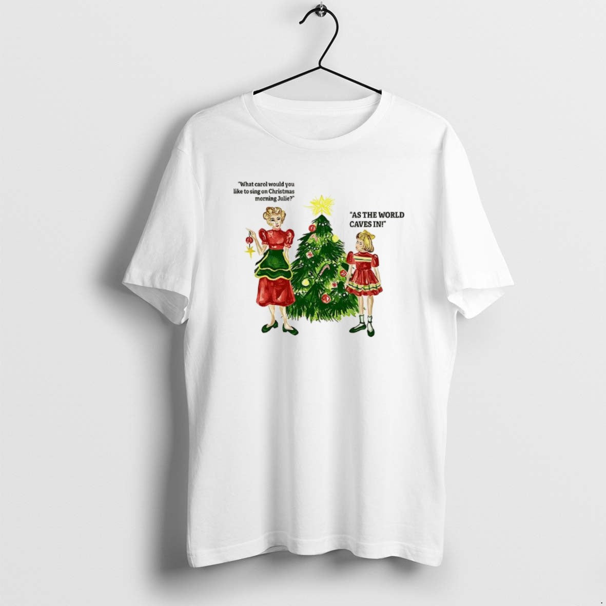 Official What Carol Would You Like To Sing On Christmas Morning Julie T-Shirts, Hoodie, Sweatshirt | PureTeeCo.com