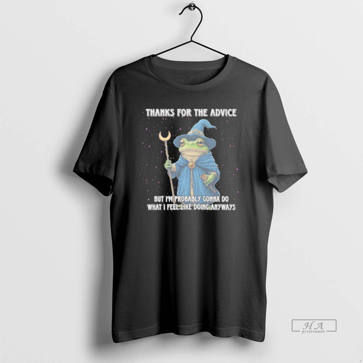 Official Wizard Frog Thanks For The Advice But Im Probably Gonna Do What I Feel T-Shirts, Hoodie, Sweatshirt | PureTeeCo.com