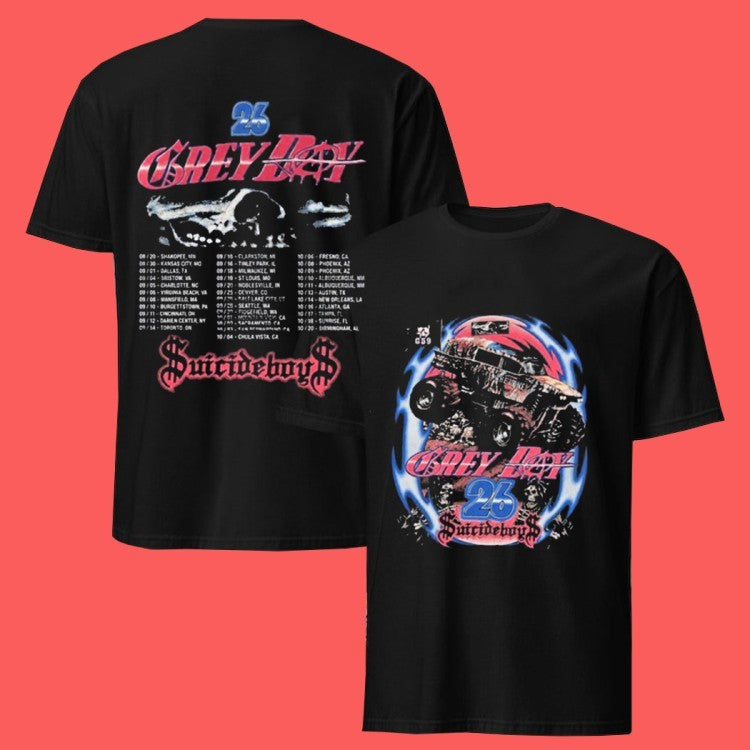 $uicideboy$ Greyday 2026 Tour Monster Truck T-Shirts