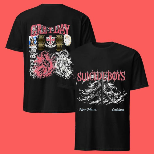 $uicideboy$ Greyday 2026 Tour New Grim Reaper T-Shirts