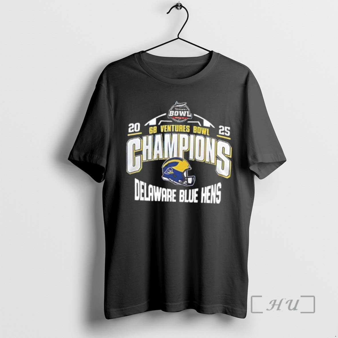 Officials 2025 68 Ventures Bowl Champions Delaware Fightin Blue Hens 2 Sided Premium T Shirts Hoodie, Sweatshirt