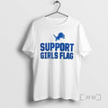 Officials 2025 Detroit Lions Support Girls Flag T-Shirts, Hoodie, Sweatshirt | PureTeeCo.com