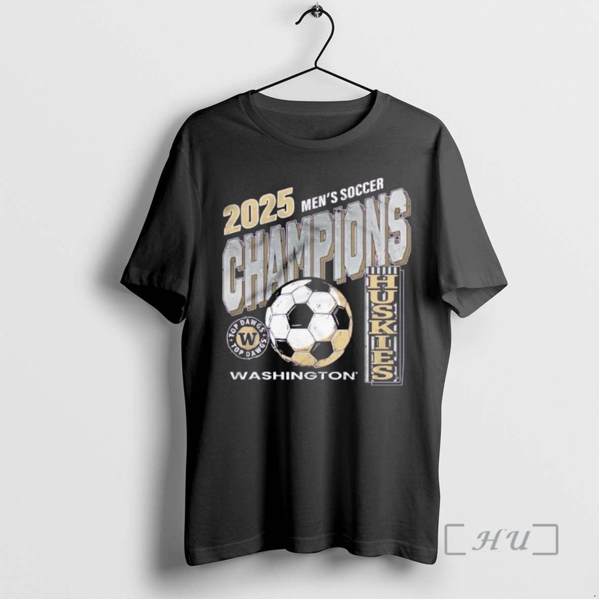 Officials 2025 Mens Soccer Champions Huskies Washington Ball T-Shirts, Hoodie, Sweatshirt | PureTeeCo.com