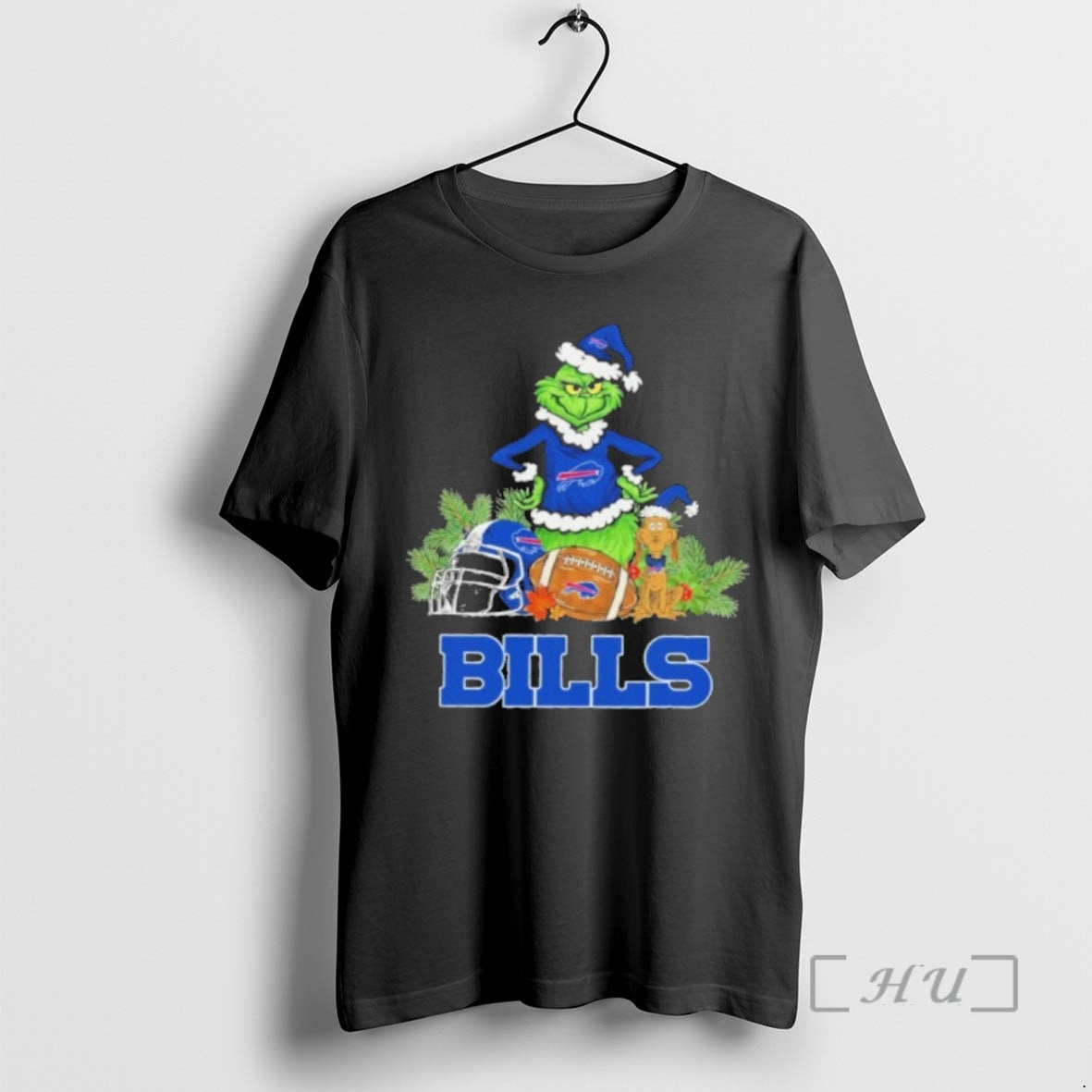 Officials 2025 Santa Grinch X Dog Ball Merry Christmas Bills Logo Premium T Shirts Sweater Hoodie, Sweatshirt | PureTeeCo.com
