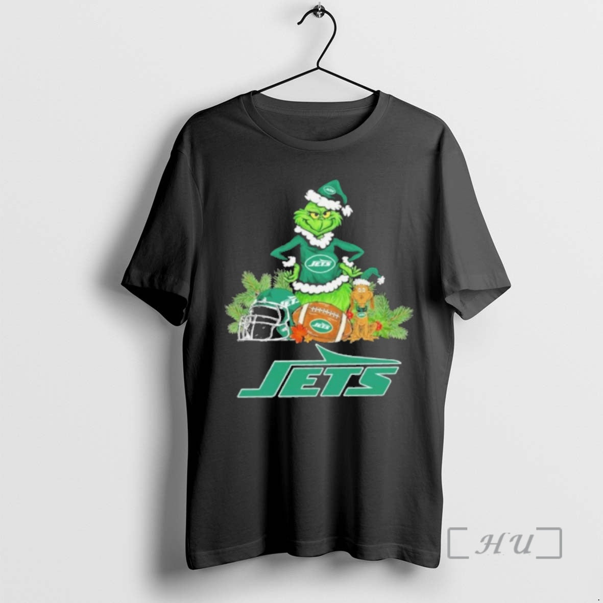 Officials 2025 Santa Grinch X Dog Ball Merry Christmas Jets Logo Premium T Shirts Sweater Hoodie, Sweatshirt | PureTeeCo.com