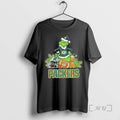 Officials 2025 Santa Grinch X Dog Ball Merry Christmas Packers Logo Premium T Shirts Sweater Hoodie, Sweatshirt