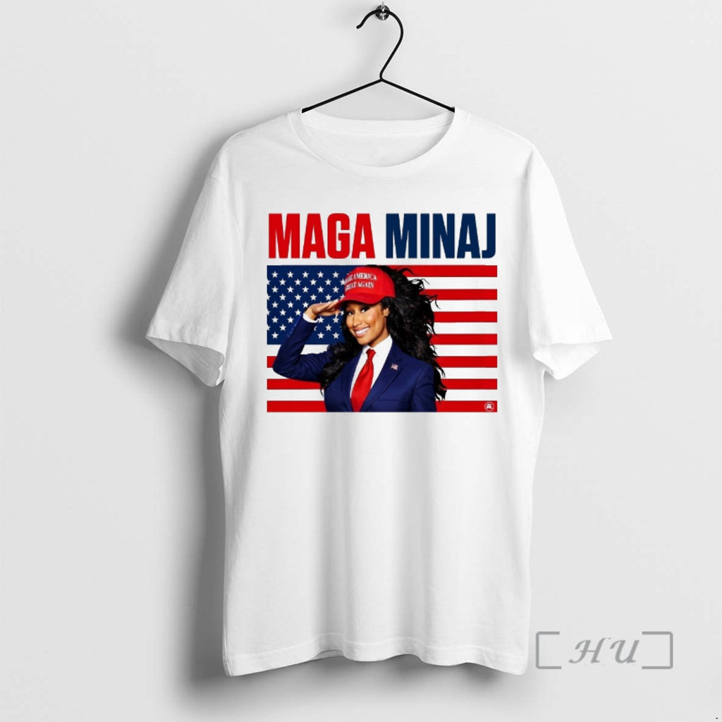 Officials 2026 Nicki Minaj Maga Make America Great Again Usa Flag Premium T Shirts Sweater Hoodie, Sweatshirt | PureTeeCo.com