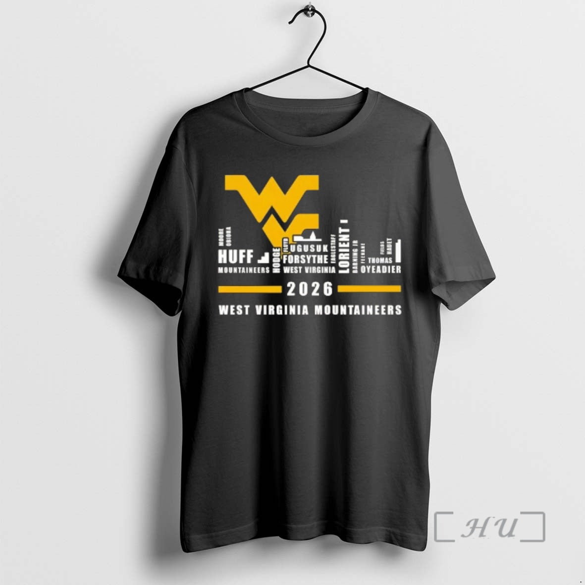 Officials 2026 West Virginia Mountaineers All Names City Skyline T-Shirts, Hoodie, Sweatshirt | PureTeeCo.com
