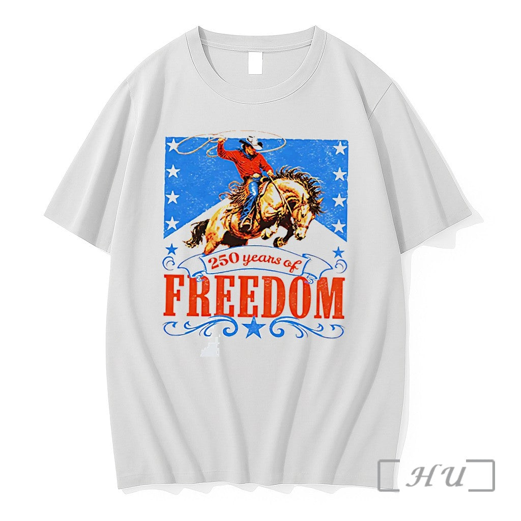 Officials 250 Years Of Freedom 1776 2026 Cowboy Tee
