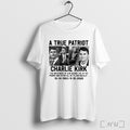 Officials A True Patriot Charlie Kirk Rip 2025 T Shirt