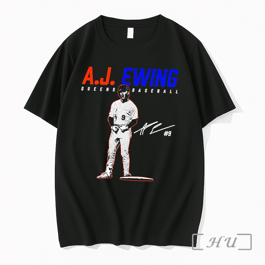 Officials Aj Ewing New York Mets Queens Baseball Signature Tee