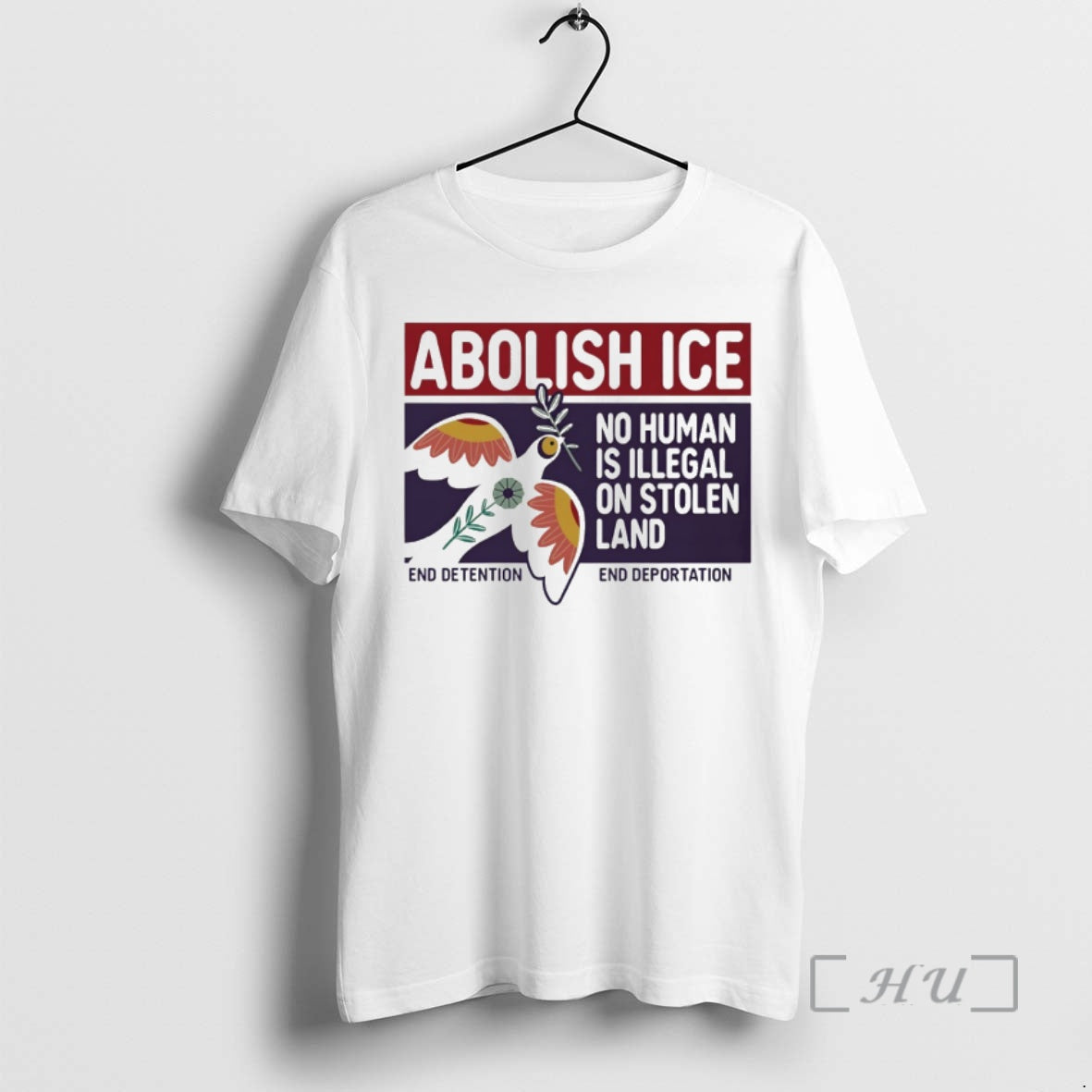 Officials Abolish Ice No Human Is Illegal On Stolen Land T-Shirts, Hoodie, Sweatshirt | PureTeeCo.com