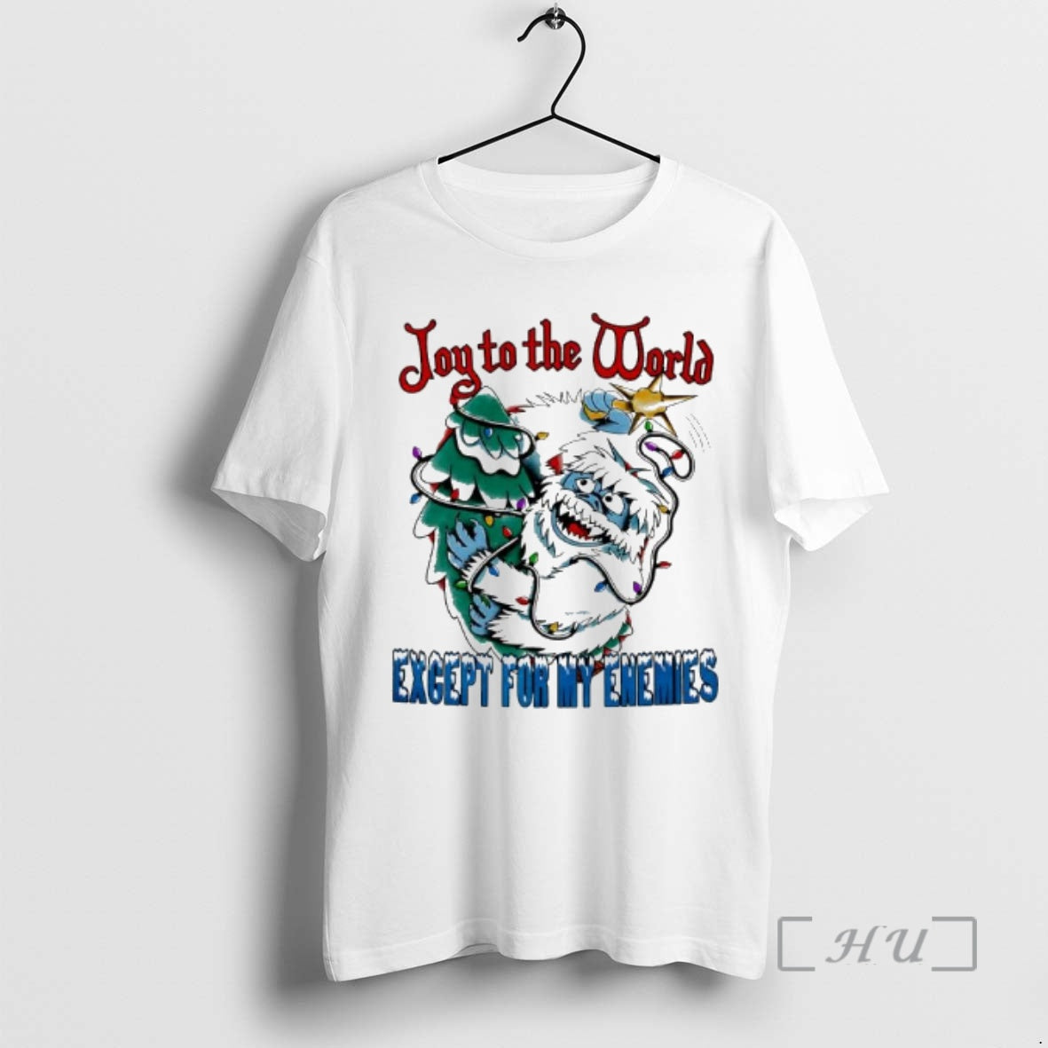 Officials Abominable Snow Monster Joy To The World Except For My Enemies Premium T Shirts Hoodie, Sweatshirt | PureTeeCo.com