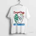 Officials Abominable Snow Monster Merry And Bright But Unhinged Ornaments T-Shirts, Hoodie, Sweatshirt | PureTeeCo.com