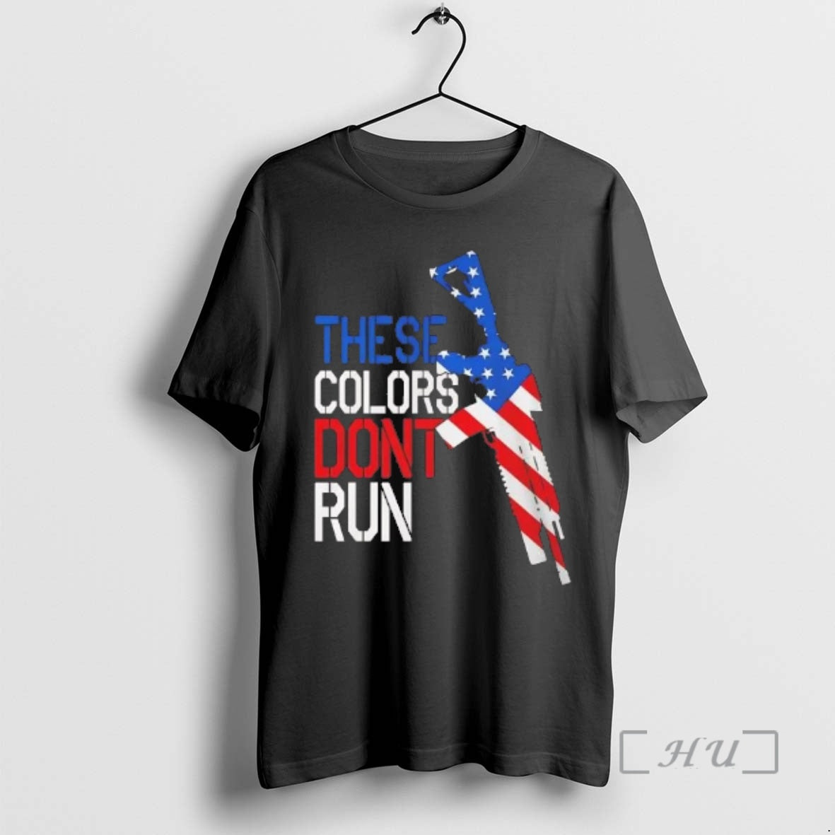 Officials American Flag Rifle These Colors Dont Run T-Shirts, Hoodie, Sweatshirt | PureTeeCo.com