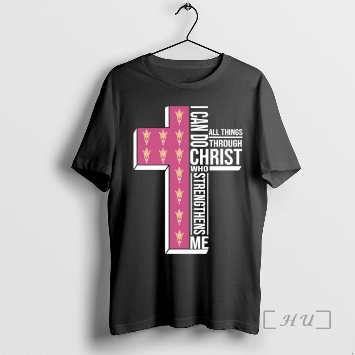 Officials Arizona State Sun Devils Cross I Can Do All Things Through Christ Who Strengthen T-Shirts, Hoodie, Sweatshirt
