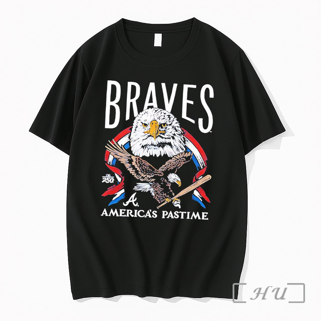 Officials Atlanta Braves Americas Pastime 250th Tri Blend Tee
