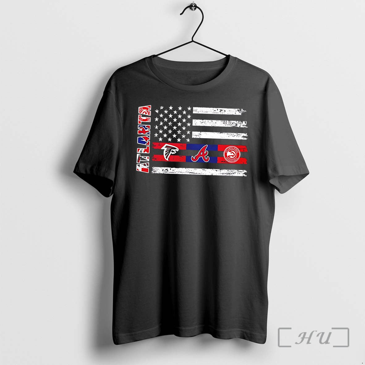 Officials Atlanta Sports Teams Logos Flag Tee