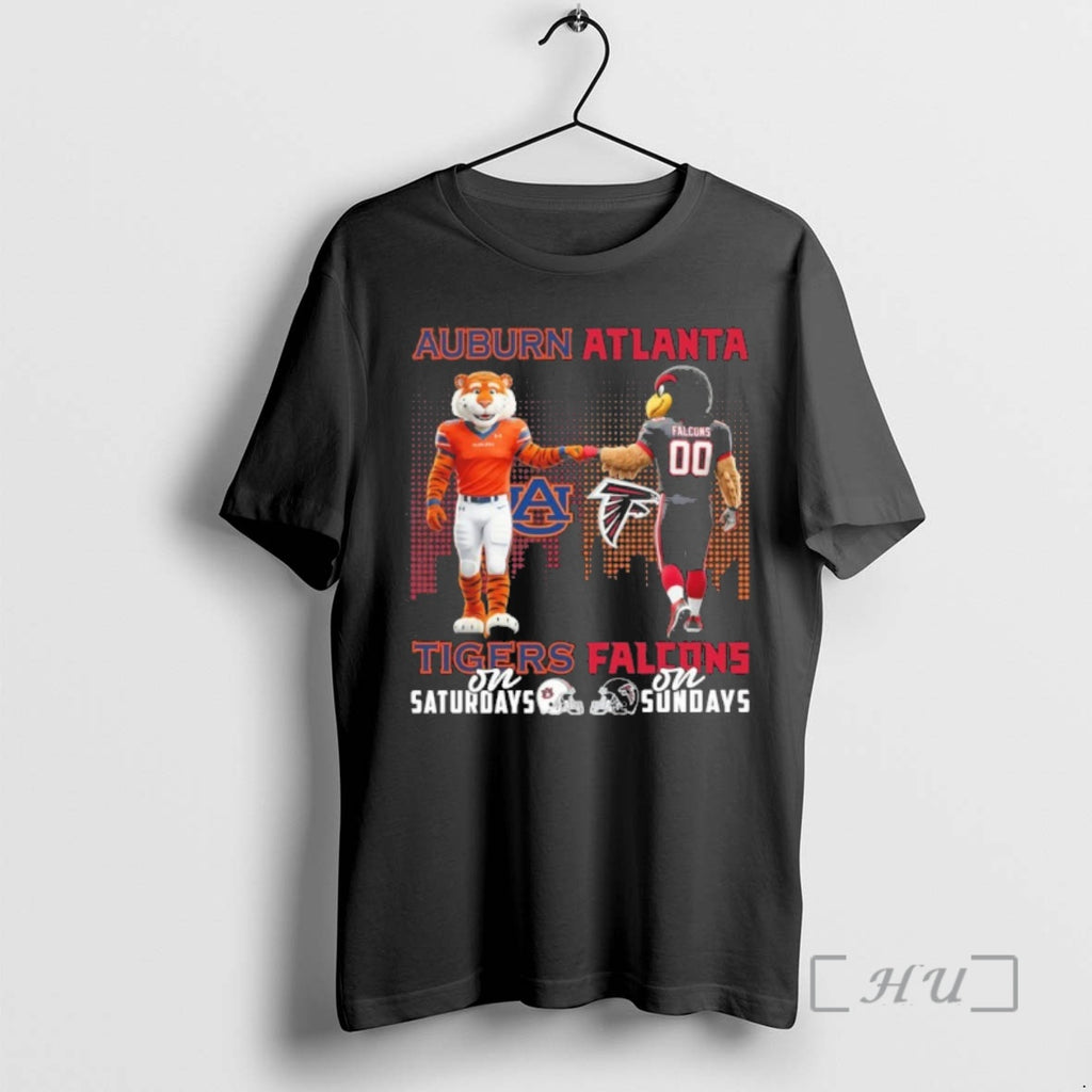 Officials Auburn Tigers On Saturdays X Atlanta Falcons On Sundays T-Shirts, Hoodie, Sweatshirt | PureTeeCo.com