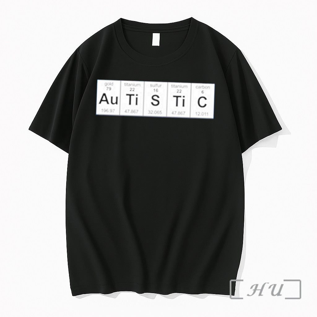 Officials Autistic Periodic Table Gold Titanium Sulfur Carbon Tee