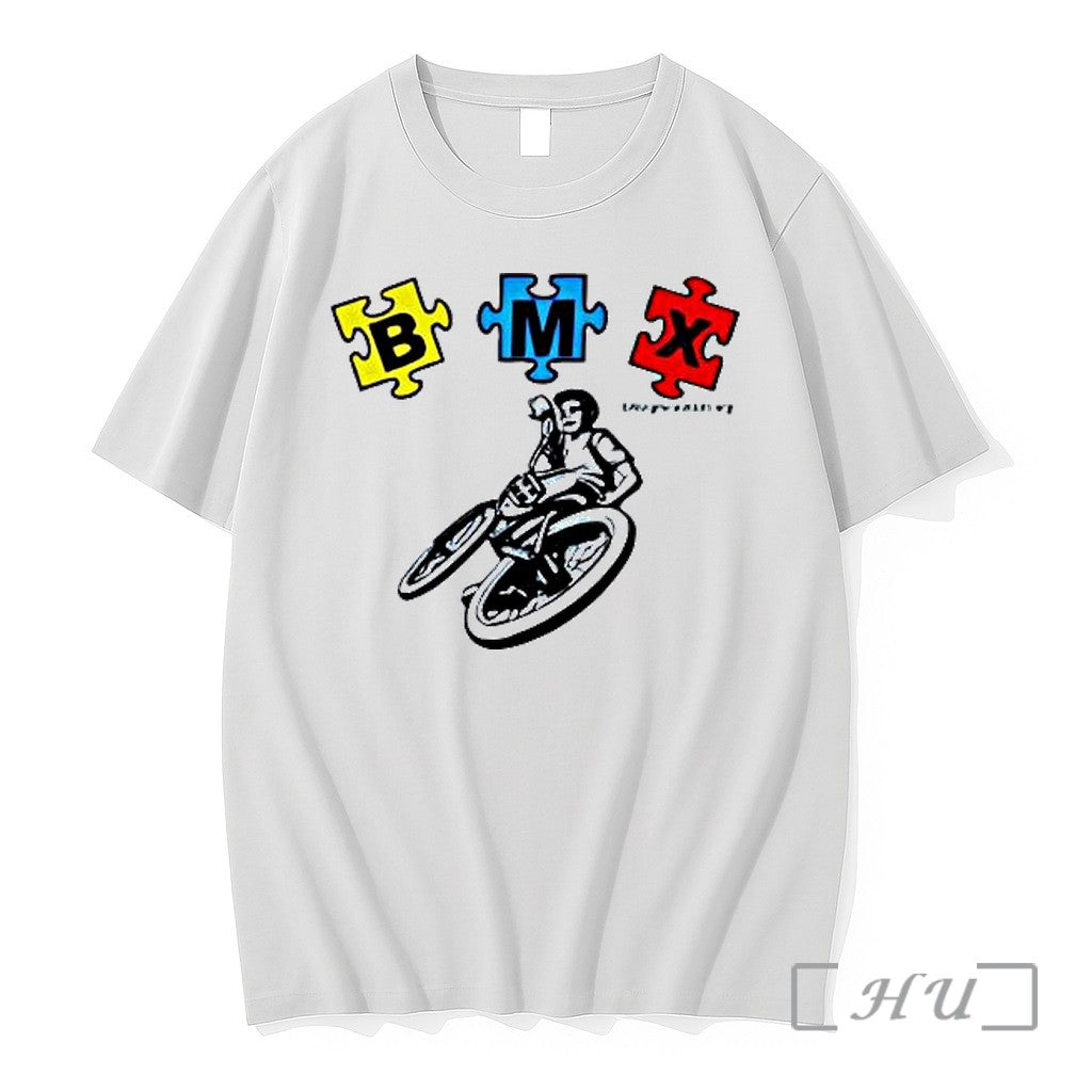 Officials Bmx Puzzle Pieces Bike Rider Autism
