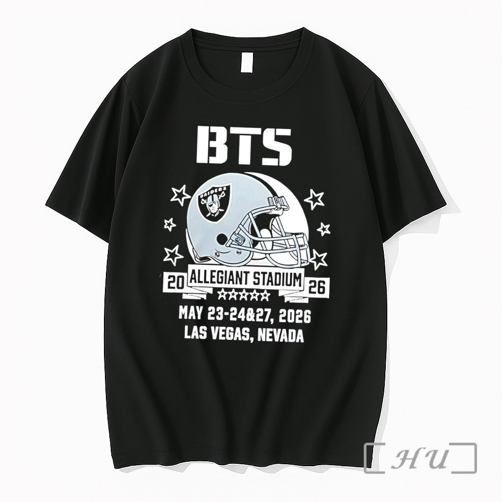 Officials Bts X Las Vegas Raiders World Tour Arirang 2026 Tee Premium T Shirts Sweater