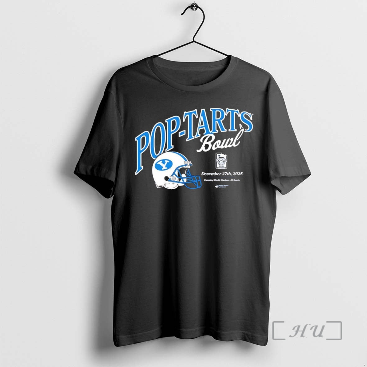 Officials Byu Cougars 2025 Pop Tarts Bowl Helmet Chriast T-Shirts, Hoodie, Sweatshirt | PureTeeCo.com